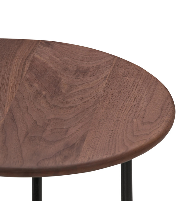 Wendelbo Floema Coffee Table Small walnut, black base