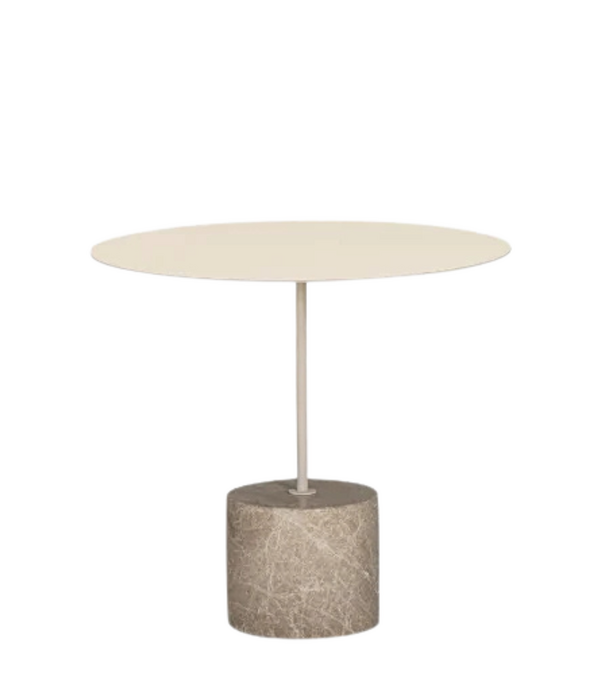 Wendelbo Calibre Bijzettafel Laag, sand - Crema Diva marble