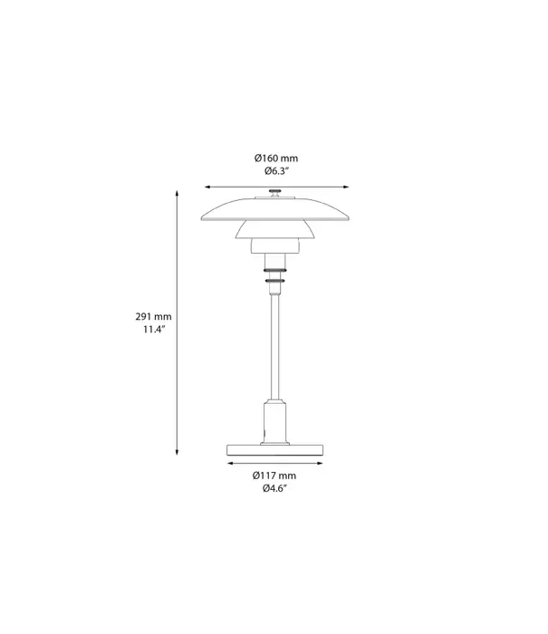 Louis Poulsen  PH 1/1 Portable Lamp chrome