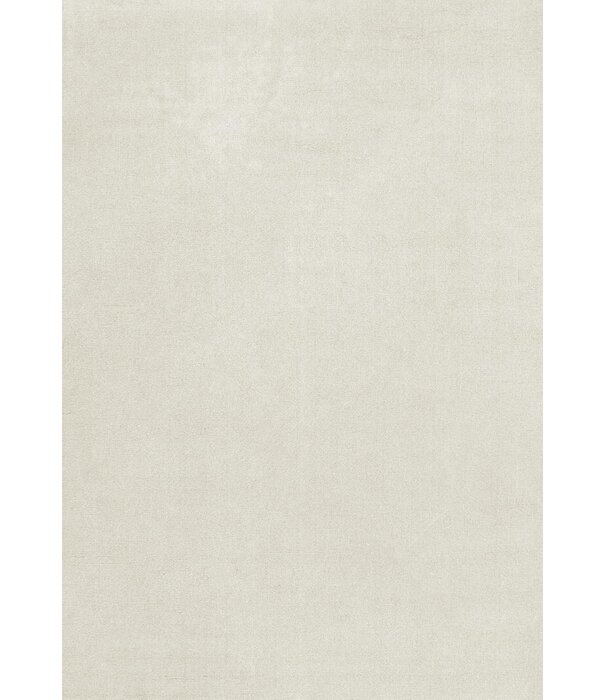 Layered  Solid Wool  Wool Rug - Bone White