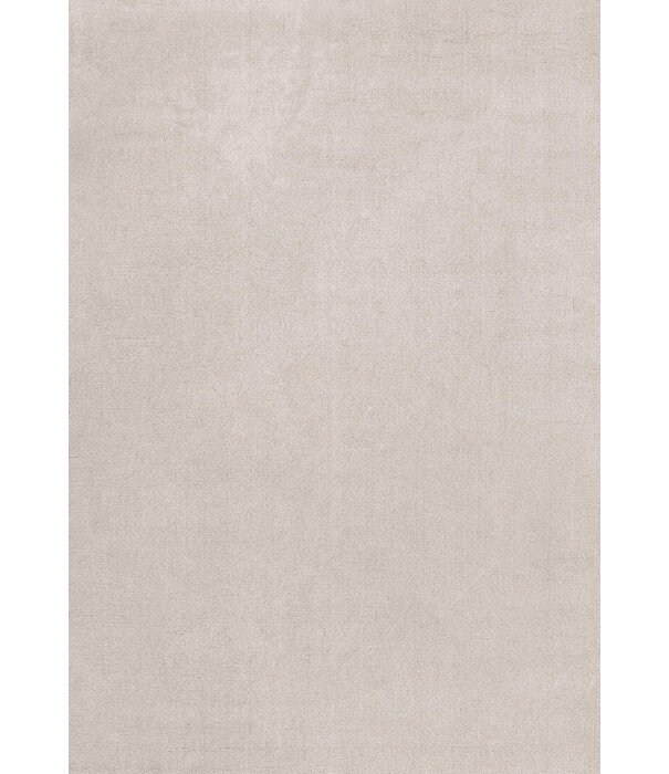 Layered  Solid Wool  Wool Rug - Oatmeal