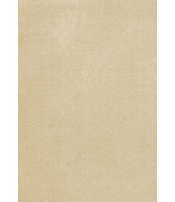 Layered  Solid Wool  Wool Rug - Soft Yellow