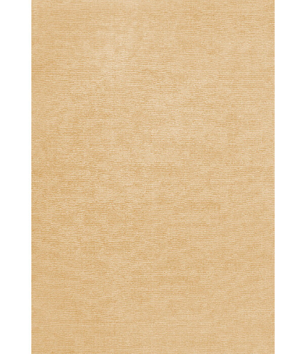 Layered  Solid Wool  Wool Rug - Harvest Yellow