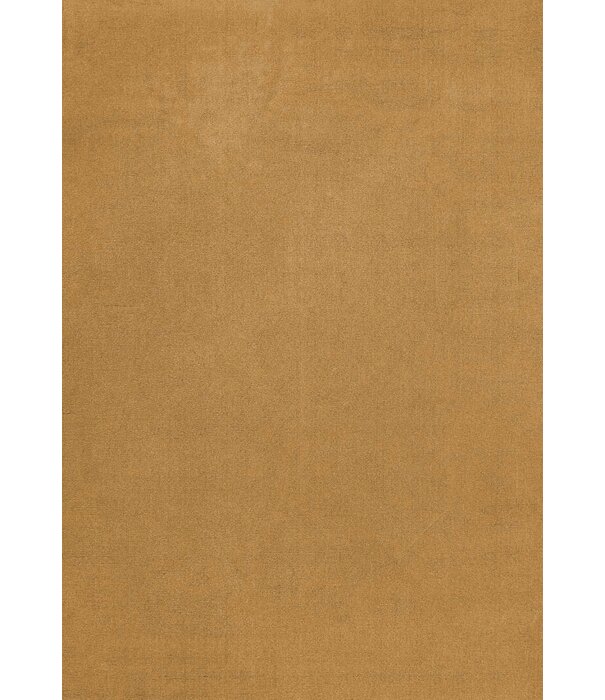 Layered  Solid Wool  Wool Rug - Ochre