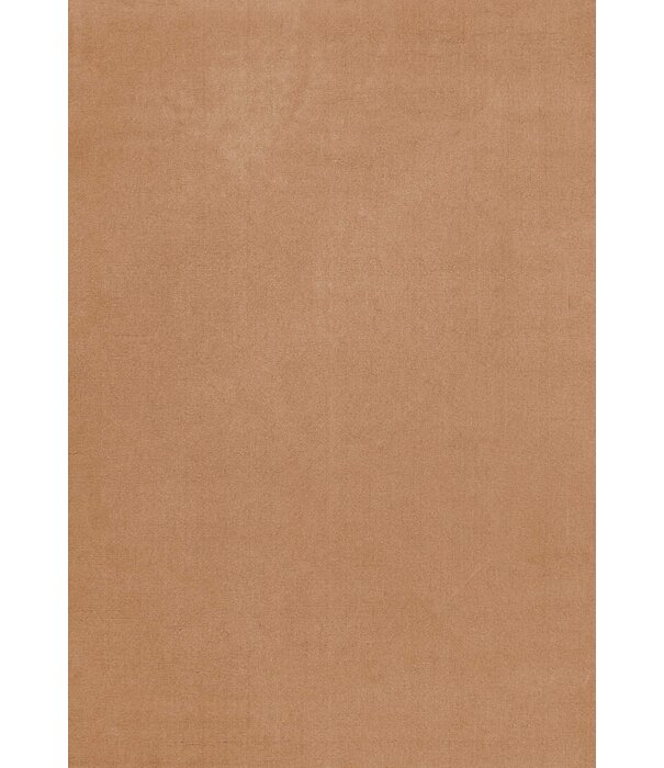 Layered  Solid Wool  Wool Rug - Caramel