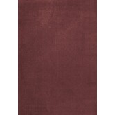 Solid Wool  Wool Rug - Ruby Red