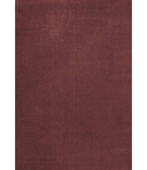 Layered  Solid Wool  Wool Rug - Ruby Red