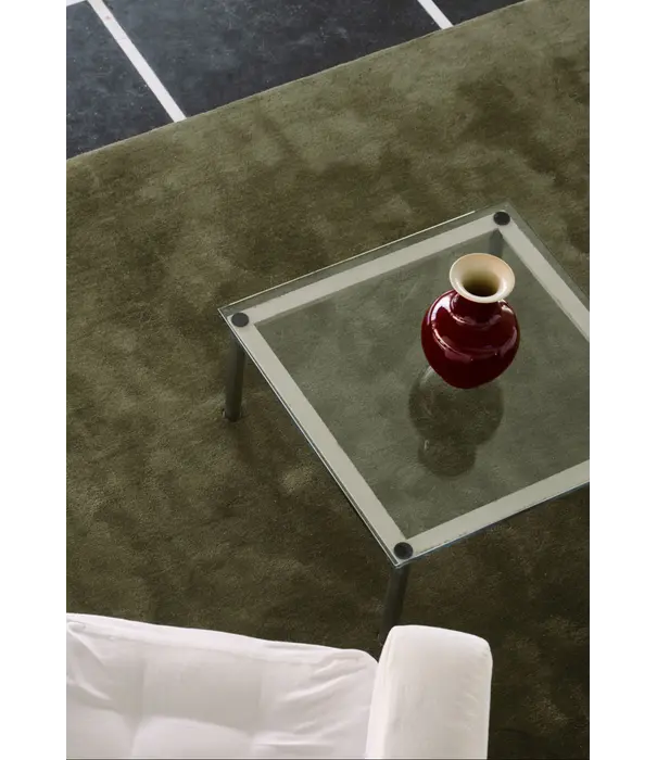 Layered  Solid Wool  Wool Rug - Capulet Olive
