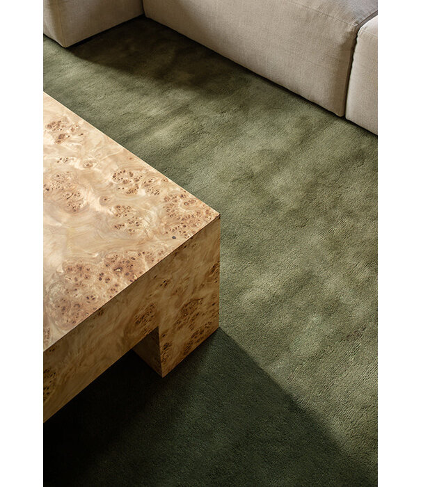 Layered  Solid Wool  Wool Rug - Capulet Olive