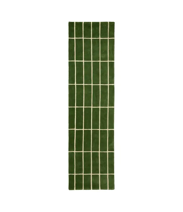Marimekko Tiiliskivi loper, brown 70 x245 cm