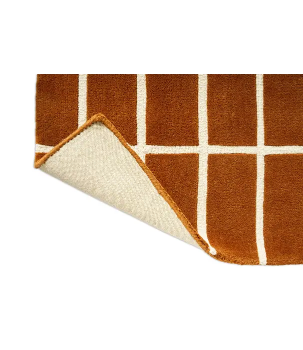 Marimekko Tiiliskivi loper, brown 70 x245 cm