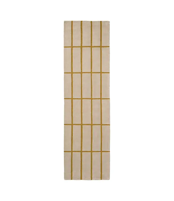 Marimekko Tiiliskivi loper, brown 80 x300 cm