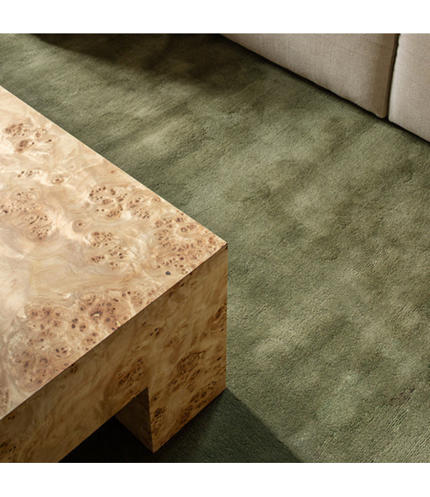 Layered  Solid Wool Rug - Capulet Olive