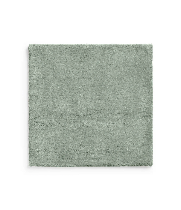 Layered  Solid Wol Vloerkleed - Sage