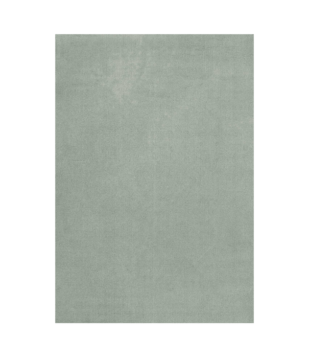 Layered  Solid Wool Rug - Sage