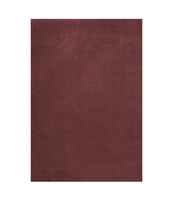 Layered  Solid Wool  Wool Rug - Ruby Red