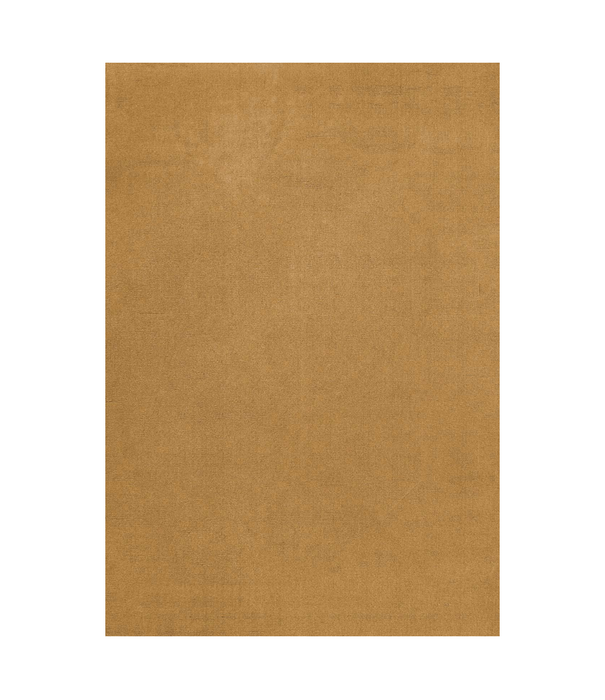 Layered  Solid Wool  Wool Rug - Ochre