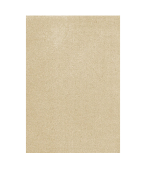 Layered  Solid Wool Rug - Soft Yellow