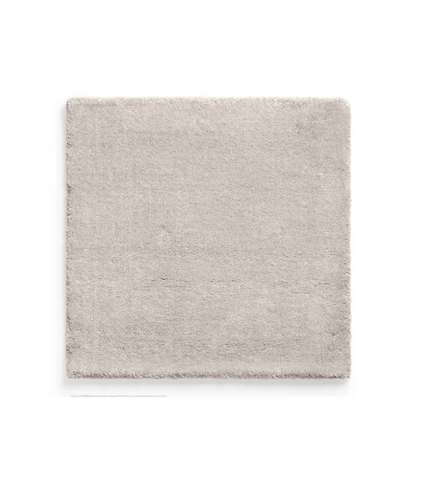 Layered  Solid Wol  Vloerkleed - Oatmeal