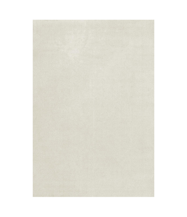 Layered  Solid Wol Vloerkleed - Bone White