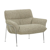 Duvet Lounge Chair chrome, Zero 0002 green melange