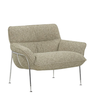 Duvet Lounge Chair chrome, Zero 0002 green melange