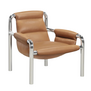 Atli Lounge Chair chromed legs, Parma leather cognac