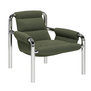 Atli Lounge Chair chromed legs, Cuddle 16 dark green