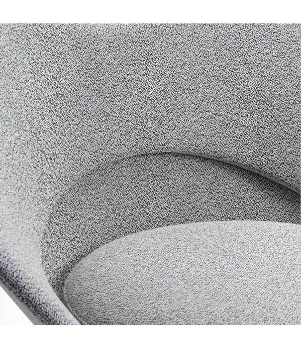 Vitra  Heart Cone Chair - Cento salt 'n pepper, satin stainless steel base