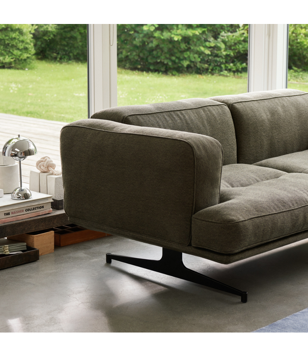 &Tradition Inland AV23  3-seater Sofa, black base