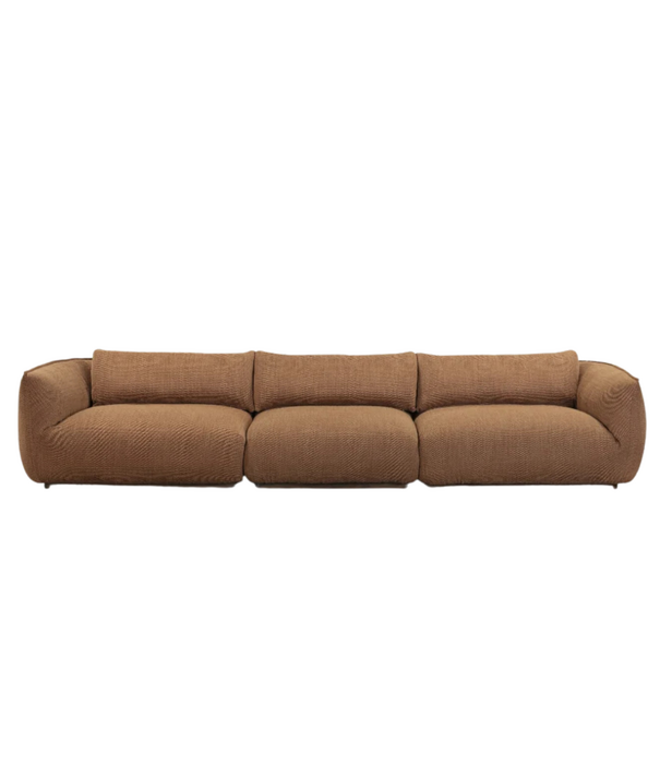 Wendelbo Ridge 3-seater Sofa module 1 + 3 + 2, Turn 10 terracotta brown