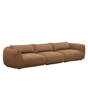 Ridge 3-seater Sofa, Turn 10 terracotta brown
