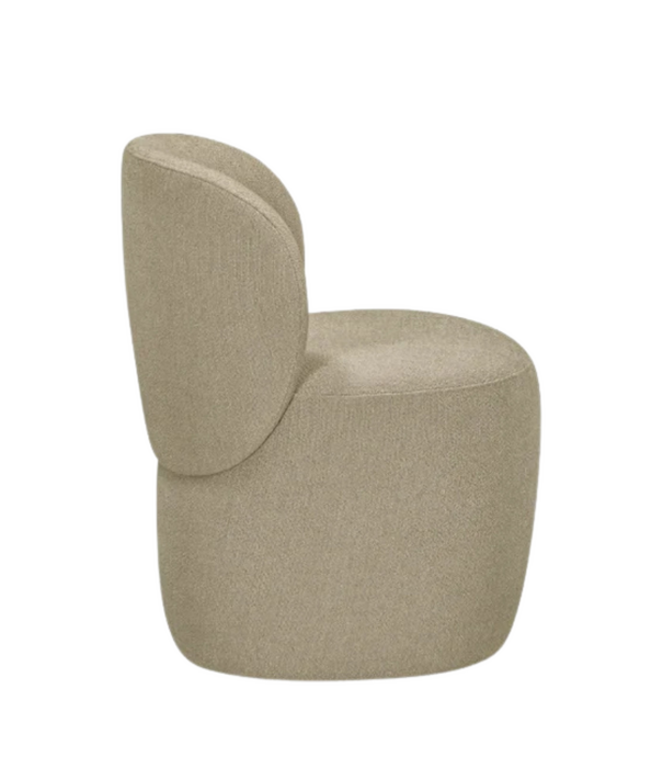 Wendelbo Ovata Compact Dining Chair, Ecriture 210 sand