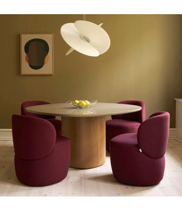 Wendelbo Ovata Compact Dining Chair, Ecriture 640 rose