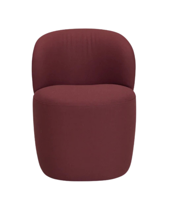 Wendelbo Ovata Compact Dining Chair, Steelcut 682 dark red