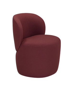 Ovata Compact Dining Chair, Steelcut 682 dark red