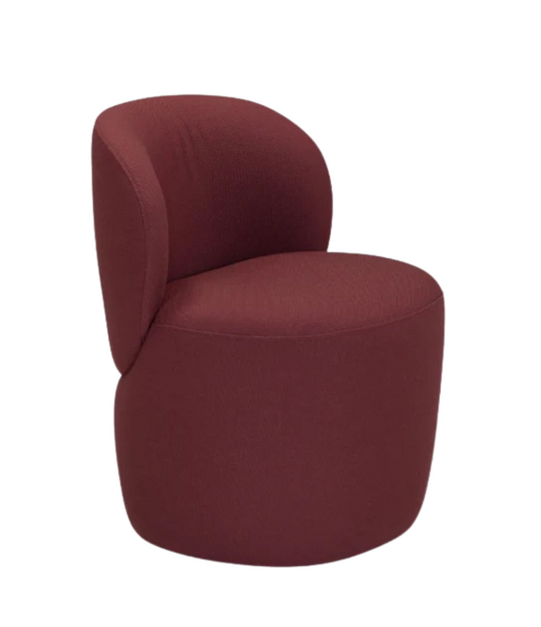 Wendelbo Ovata Compact Dining Chair, Steelcut 682 dark red