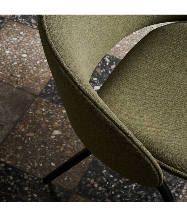 Wendelbo Folium Dining Chair black frame, Grain 68243 green
