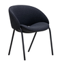 Folium Dining Chair black frame, Grain 61256 terracotta - Copy