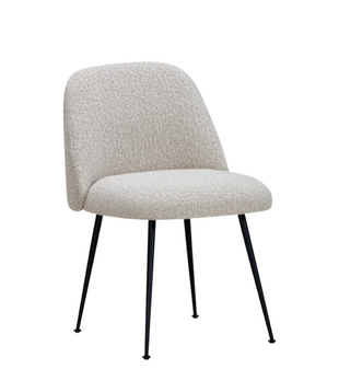 Event V2 Dining Chair black tube, Bosa 4 cream