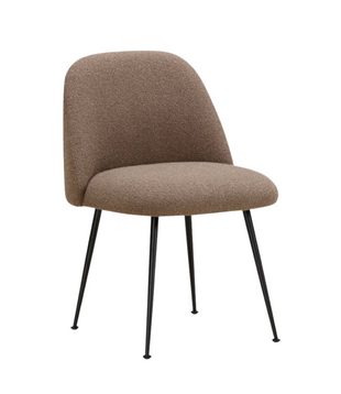 Event V2 Dining Chair black tube, Cuddle 06 brown
