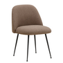 Event V2 Dining Chair black tube, Cuddle 06 brown