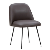 Event V2 Dining Chair black tube, Parma leather mocca