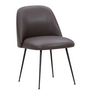 Event V2 Dining Chair black tube, Parma leather mocca