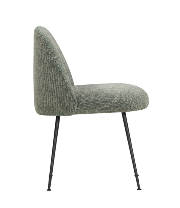 Wendelbo Event V2 Eetkamerstoel zwart tube, Moss 003 groen