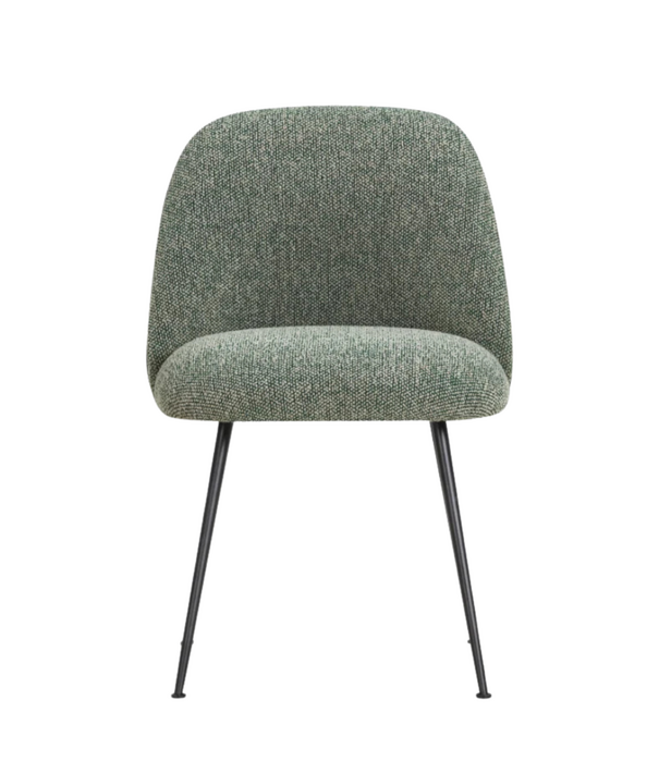 Wendelbo Event V2 Dining Chair black tube, Moss 003 green