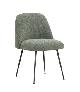 Event V2 Dining Chair black tube, Moss 003 green