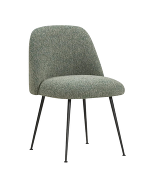 Event V2 Dining Chair black tube, Moss 003 green