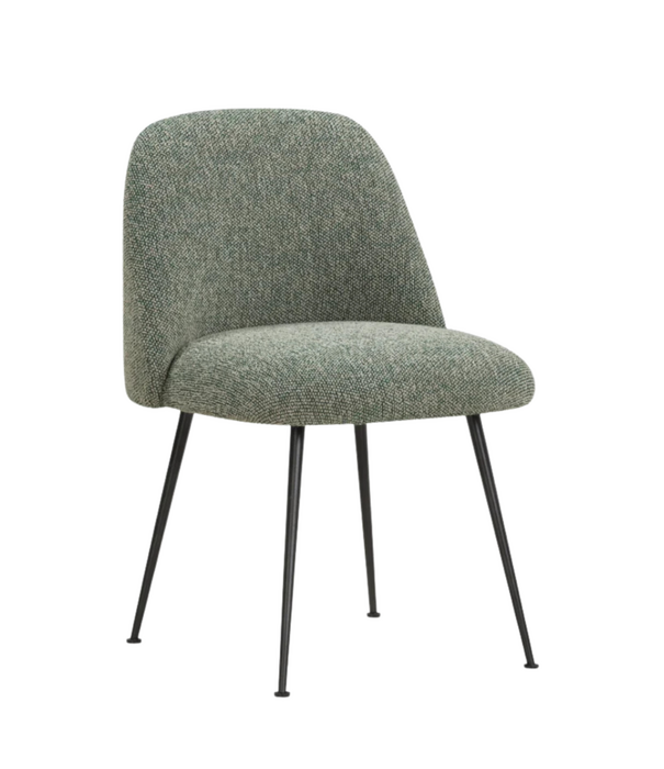 Wendelbo Event V2 Eetkamerstoel zwart tube, Moss 003 groen