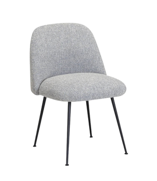 Event V2 Dining Chair black tube, Moss 0010 grey